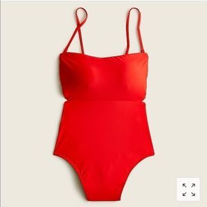 J.Crew Cutout tie-back one-piece